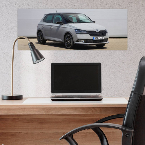 Cuadro 30x80cm Auto 2018 Skoda Fabia Monte Carlo 341