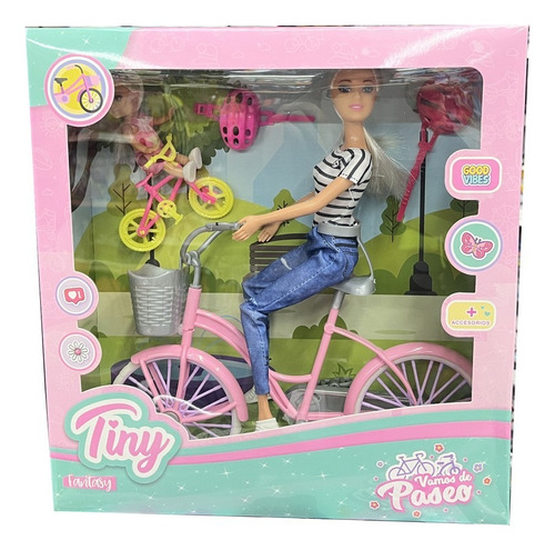 Muñeca Tiny Vamos De Paseo Con Luli Cod 54537 Loony Toys