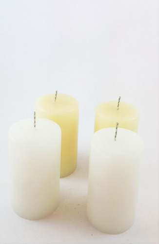 Cirios Velas Decorativas (5x10cm) Sin Aroma Paq 60pzs