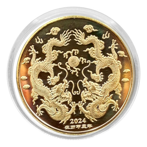 Colección De Insignias De Monedas Chinas Del Dorado
