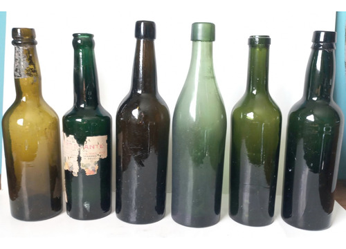 Lote 6 Botellas Antiguas Salitreras