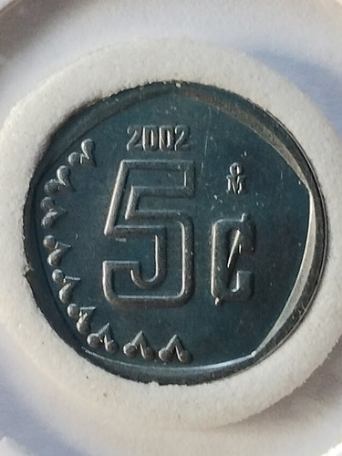 Moneda 5. Centavos. 2002. Muy Escasa