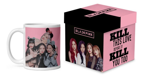 Black Pink Taza K-pop Con Caja De Madera Para Regalo