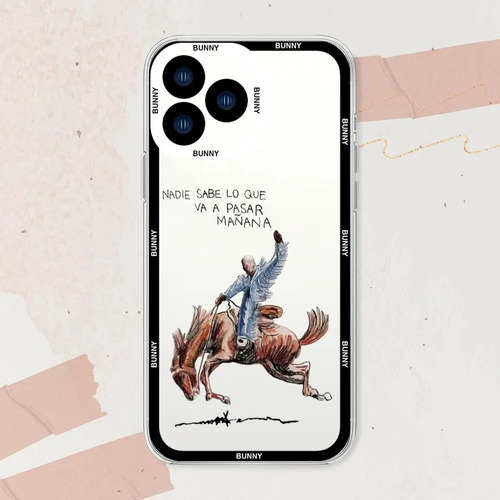 Funda De Teléfono Bad Bunny Nadie Sabe Para iPhone 11 12 13