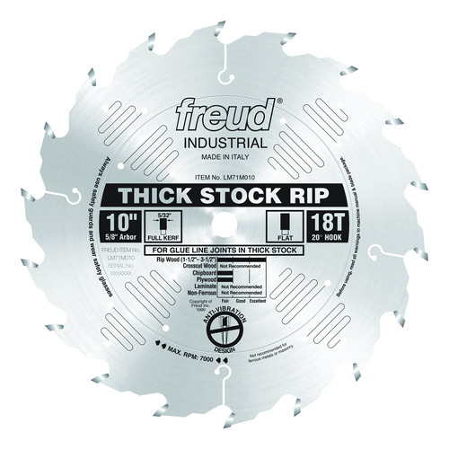 Freud Lm71m010: 10  X 18t Hoja Gruesa