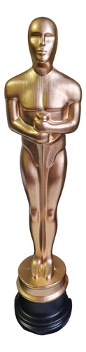 Estatuilla de los Oscar en PVC rígido con adorno de fantasía, decoración de color dorado