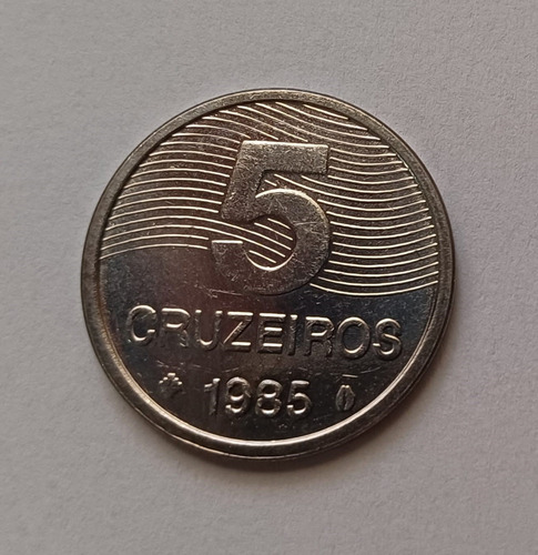 Brasil Moeda Antiga 5 Cruzeiros 1985 Fao Fc V354 Ma682