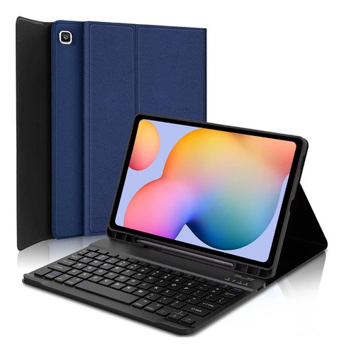 Funda Con Teclado P/ Galaxy Tab S6 Lite De 10.4 Pulgadas