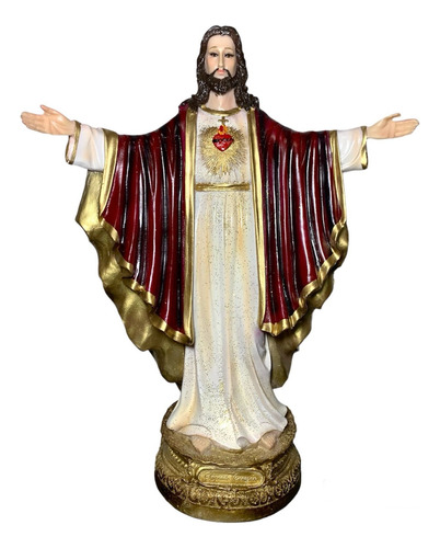 Sagrado Corazón De Jesús Brazos Abiertos 50cm 