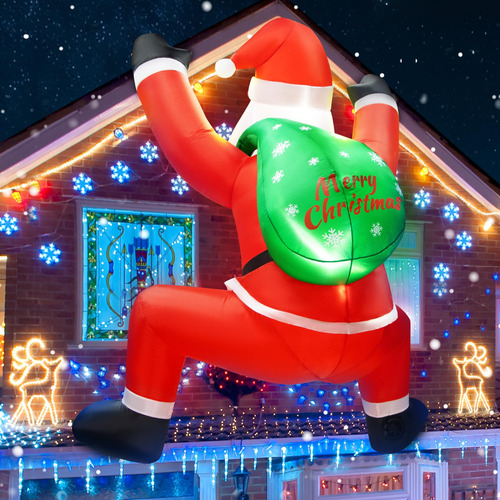 Decoración Inflable De Navidad 6 Pies Con Luces Led