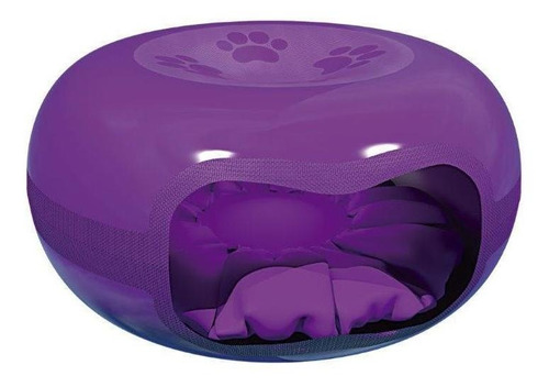 Casinha Cama Toca Para Gato Formato De Donuts Rosquinha Cor Lilás