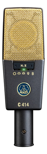 Microfone AKG C414 Condensador Cardioide cor dark gray/gold