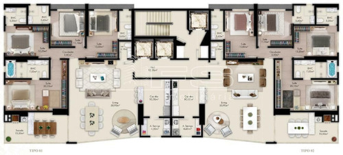 Imagem 4 de 13 de Paramount Tower - 4 Suites Quadra Mar Itapema - 3052