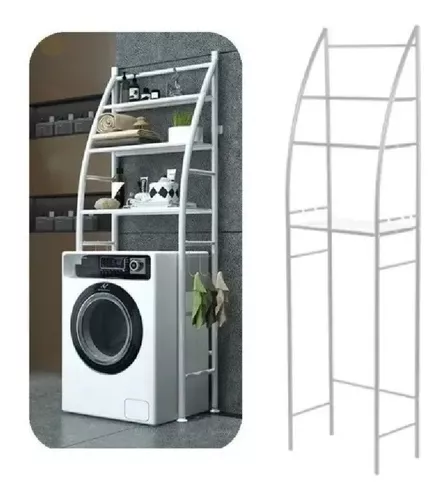 Estante Metálico para lavadora y secadora 1 repisas 69x126 cm