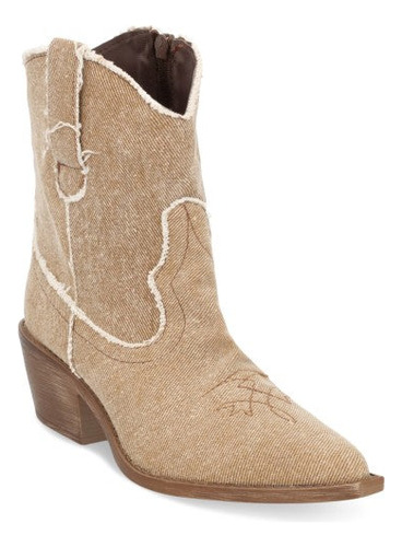 Botas Formales 04339pr Corte Textil Cklass Cierre Textura