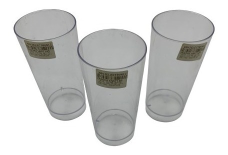 6 Vaso Largo Fino Plástico Whisky Rumba Piscina Xaviplas