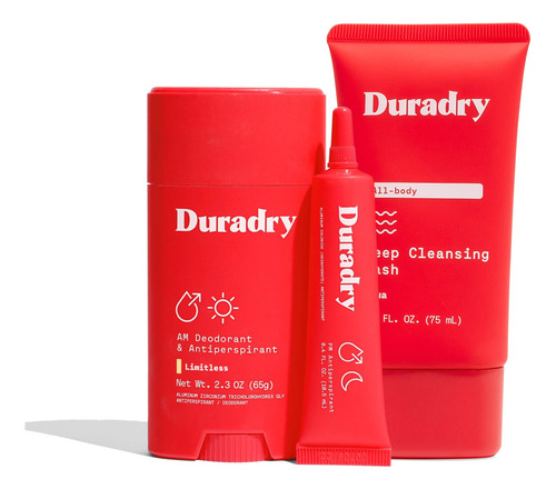 Sistema De 3 Pasos Duradry Sudoración Excesiva En Las Axilas