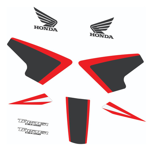 Calcos Honda Cbx 250 Twister No Original Moto Blanca