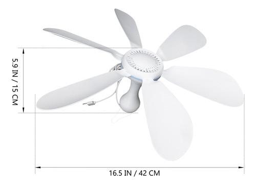 1 Juego De Ventilador De Techo Portátil Para Colgar Tiendas
