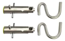Comprar Par Gancho Armador De Rede Dormir Aço Inox 304 Tipo Batom