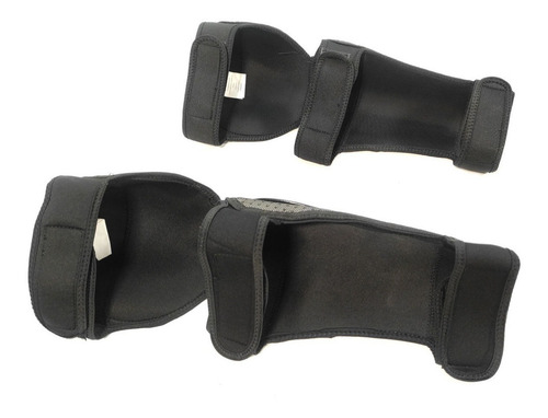 Protectores Piernas Y Codos Plastico Rmtech Negro/gris Sm327 Color Negro