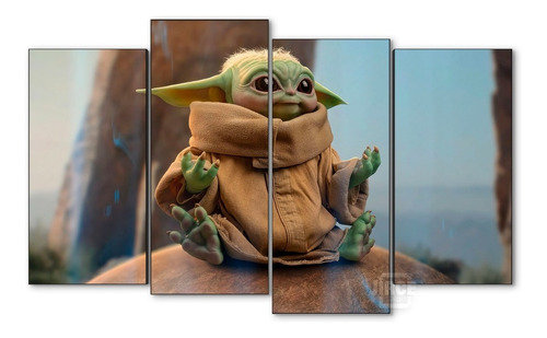 Cuadro Decorativo Moderno Star Wars Bebe Yoda Jd-0608 L