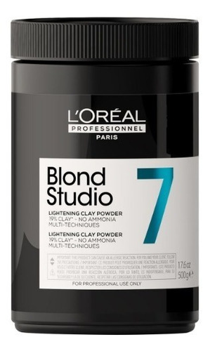 Polvo decolorante Loreal Blond Studio 7, 500 g, Tone Os Tones