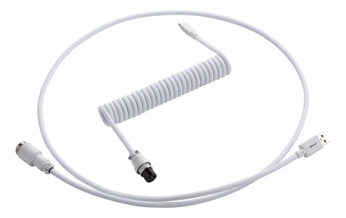 Cable De Teclado En Espiral Cablemod Pro (blanco Glaciar, Us