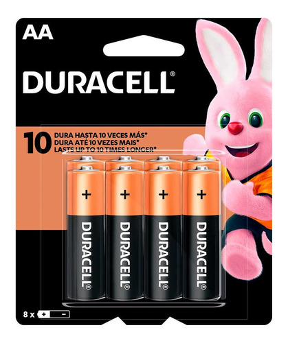 Pilas Duracell Aa Blister X 8 Unidades