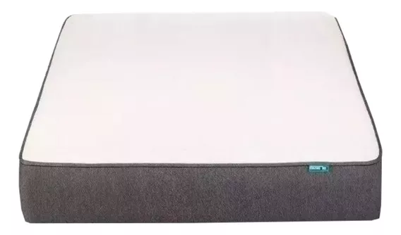 Colchón 2 1/2 plazas de espuma Piero box blanco y gris - 140cm x 190cm x 25cm