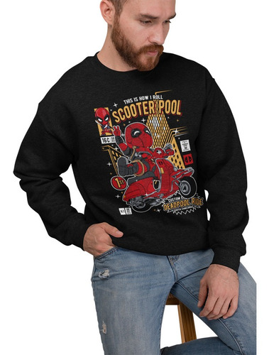Poleron Deadpool Scooter Pool Comic Cartoon