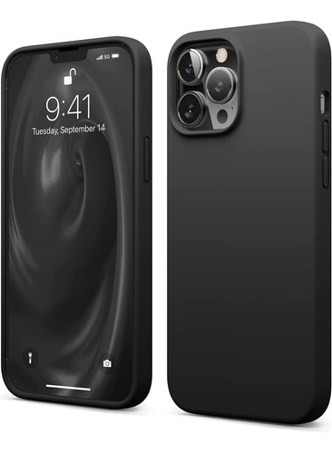 Funda Para iPhone 13 Pro Max De Silicona 6.7 - Negro