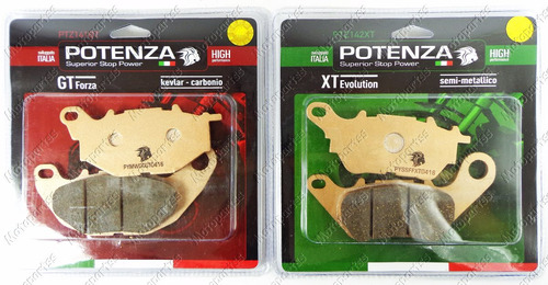 Imagem 2 de 7 de Kit Pastilha Dianteira E Traseira Potenza R3 Mt 03 16
