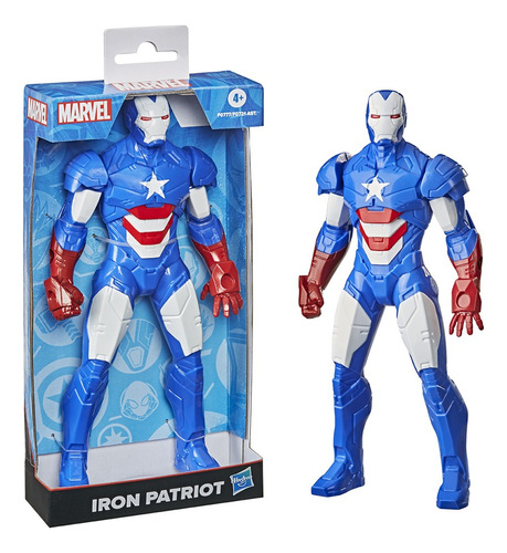 Figura Articulada Iron Patriot 24cm Marvel Hasbro F0721