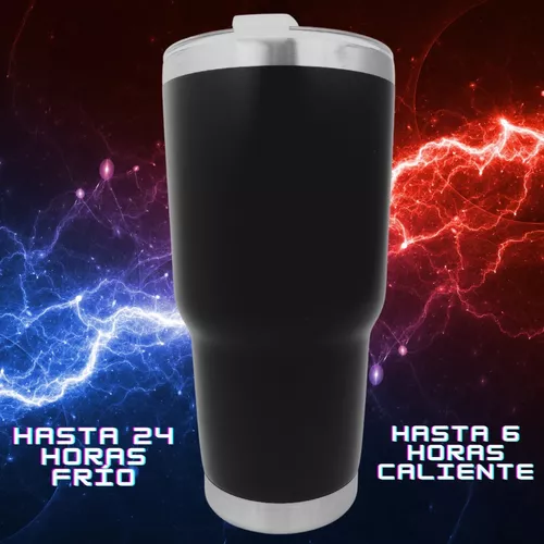 Vaso Termo 30oz Frío Caliente Café Té Tapa Antiderrame Acero