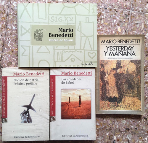 Lote De 5 Libros De Mario Benedetti. 2 Nuevos Y Primeras Edi