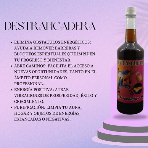 Agua Espiritual Destrancadera Elimina Obstáculos1l