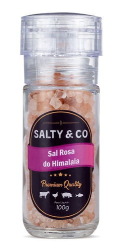 Sal Rosa Grosso Com Moedor Salt  & Co 100g