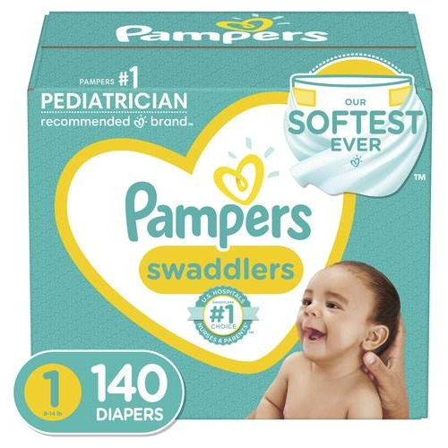 Pampers Swaddlers Pañal Talla 1 - Unidad a $1378