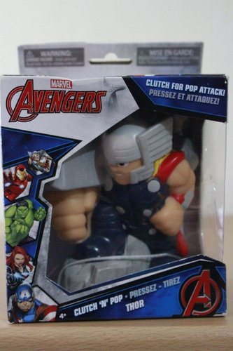 Figura Thor Marvel Avengers Ball Pop Attack 3 Pelotas 11cm