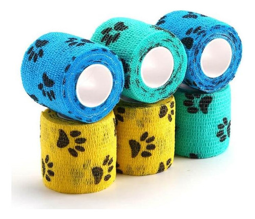 Venda Autoadhesiva Wepet Para Mascotas 2 Huellas De Patas A