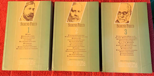 Sigmund Freud - Obras Completas - 3 Tomos (biblioteca Nueva)