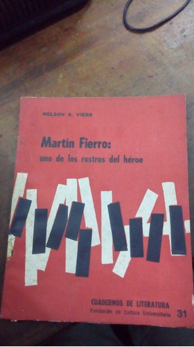 Libro Martin Fierro: Uno De Los Rostros Del Héroe