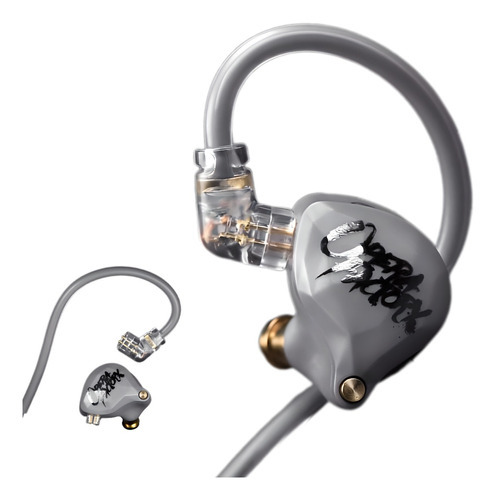 Audífonos Whizzer Opera Factory Oc1 In-ears Gamer Color Gris