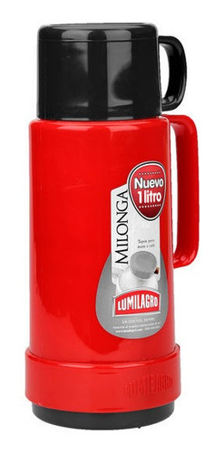 Termo Lumilagro Milonga Compacto 1 Litro Rojo