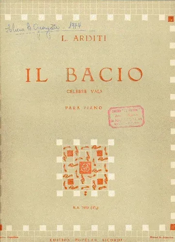 L. Arditi: Il Bacio - Música - Partituras