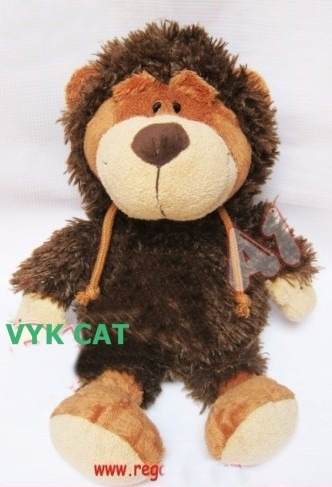 Peluche Oso 40cm Con Capucha Amor Cumple + Bolsa Regalo