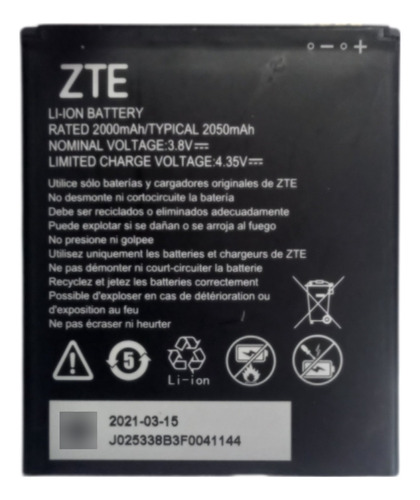 Bateria Zte A3 Lite