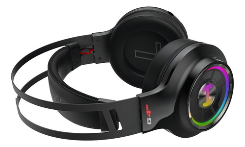 Fones de ouvido para jogos Edifier G4 Te 7.1 Usb Rgb Sound, cor preta
