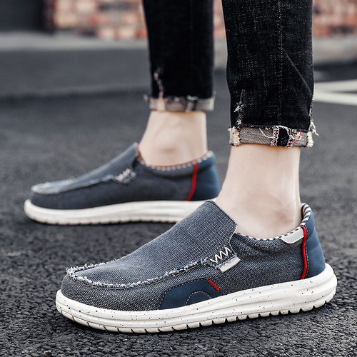 Zapatos De Lona Para Hombre Casual Caminar Tenis